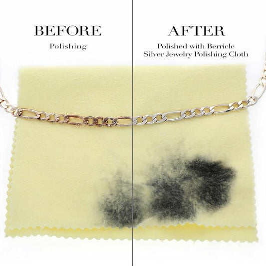 BERRICLE Silver Jewelry Polishing Cloth | Diamond Cubic Zirconia CZ Cleaning - Image 2