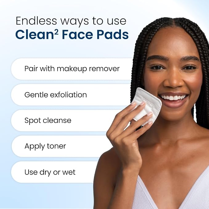 Clean Skin Club Clean² Pads 2.0 Guaranteed Not to Shed & Tear, Unique Triple - Image 6
