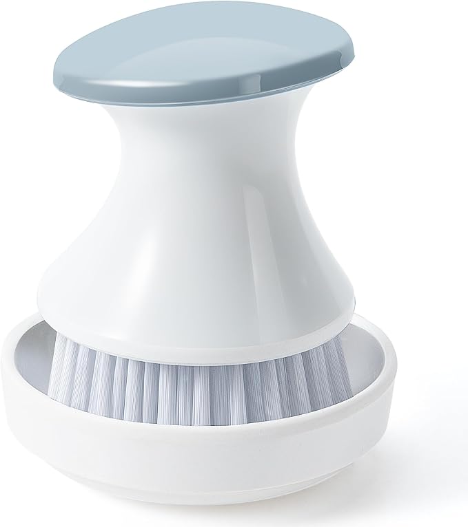 Dish Brush with Tray, Premium Kitchen Brushes by LINGTONG