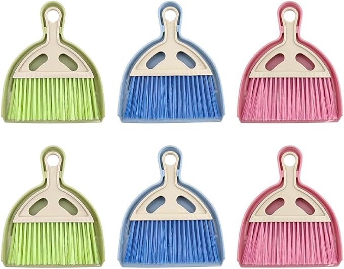 6 Pack Mini Dustpan and Brush Set by JBESUHI