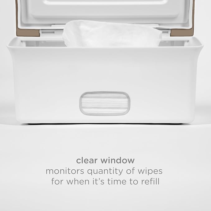 Ubbi Baby Wipes Dispenser with Weighted Plate and Secure Seal, Nursery and Baby - Image 5