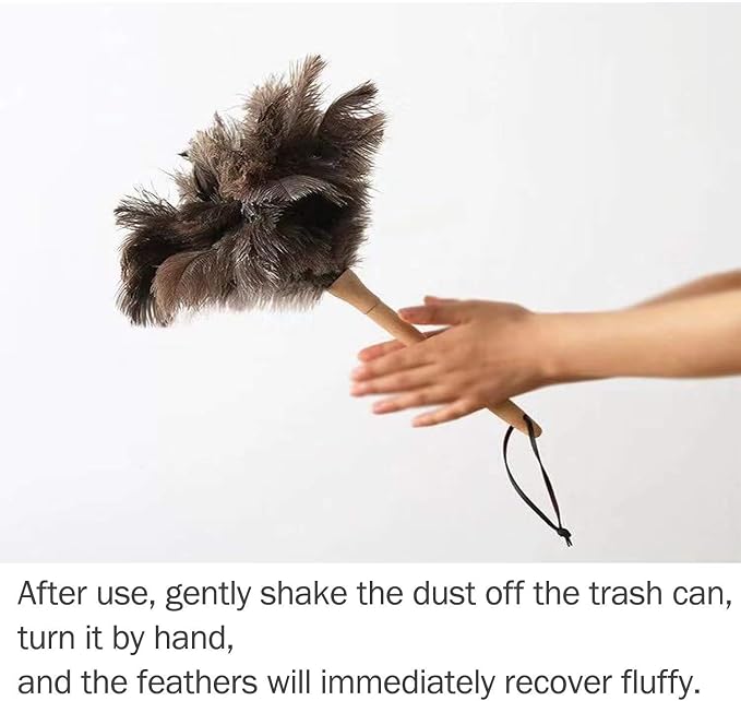 Feather Dusters for Cleaning, Feather Duster Ddzmz Fluffy Natural Genuine - Image 5