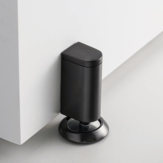 Windproof Magnetic Door Stoppers, 0-0.78" Stroke Mechanical Doorstop, No-Hole by DOOROOM