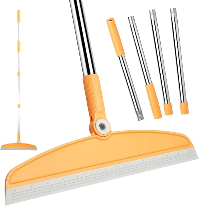 Silicone Air Broom, Concrete Floor, Bathroom Tile by XXFLOWER