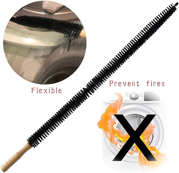 Dryer Vent Cleaner Kit Brush-2 Pack Clothes Lint Trap 30 Inch Long Flexible - Image 2