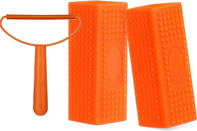 Honeydak 3 Pieces Hair Remover Tool Dog Hair Remover Pro Silicone Cleaner Brush by Honeydak