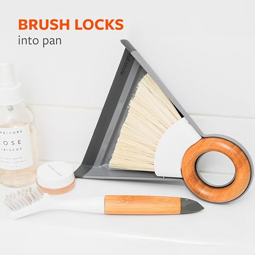 Full Circle Tiny Team Mini Compact Brush & Dustpan Set, Portable Handheld Broom - Image 5