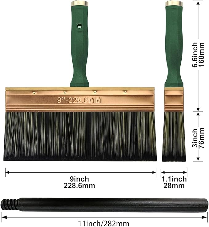 Deck Stain Brush, 9 Inch Deck Paint Brush - Image 2