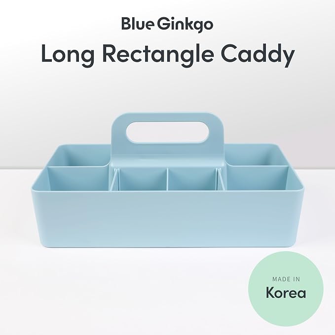BLUE GINKGO Stackable Organizer Caddy – Korean-Made Portable Tote - Image 2