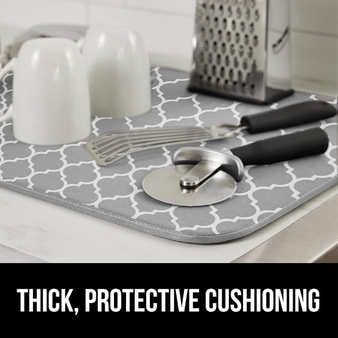 GORILLA GRIP Ultra Water Absorbent Microfiber Dish Drying Mat, Quick Dry Mesh - Image 7