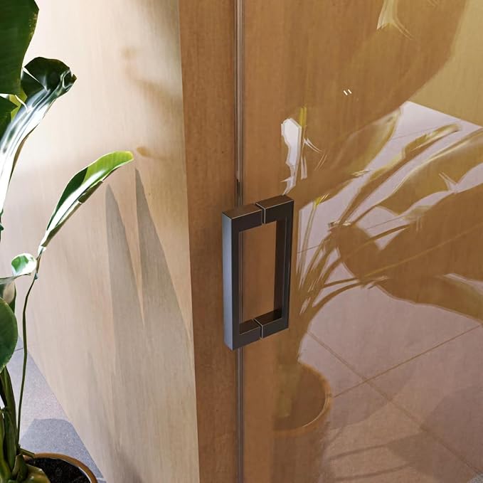 56-60" W x 76" H Frameless Single Sliding Glass Shower Doors Soft-Close - Image 5