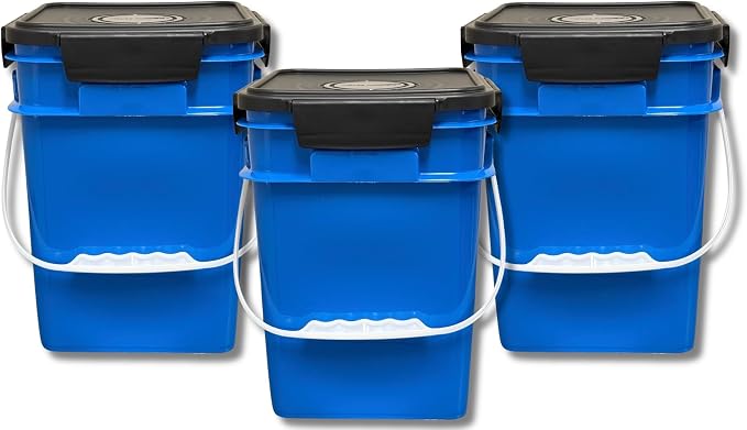 House Naturals 4 Gallon Square Food Grade Bucket Pail by House+Naturals
