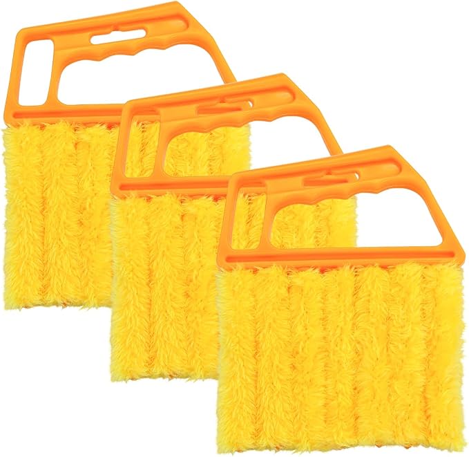 3PCS Blind Cleaner Duster Tool, 7 Fingers Microfiber Handheld Shutter Cleaning by Unknown