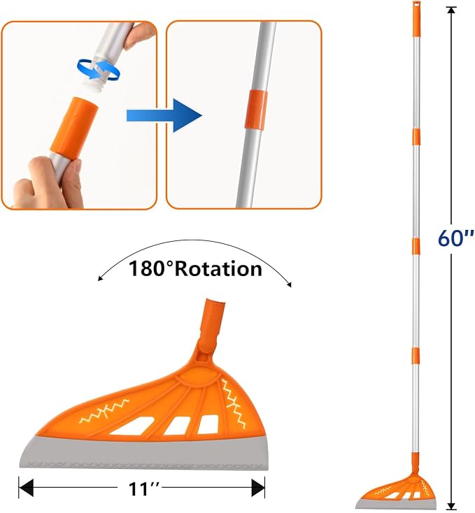Multifunction Magic Rubber Air Broom, Replaceable Silicone Floor Squeegee - Image 2