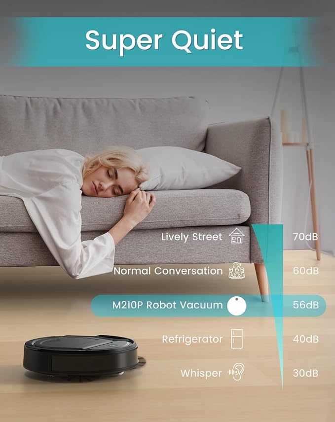 Lefant M210 Robot Vacuum Cleaner, 120-Min Runtime, Compact Design, Powerful - Image 7