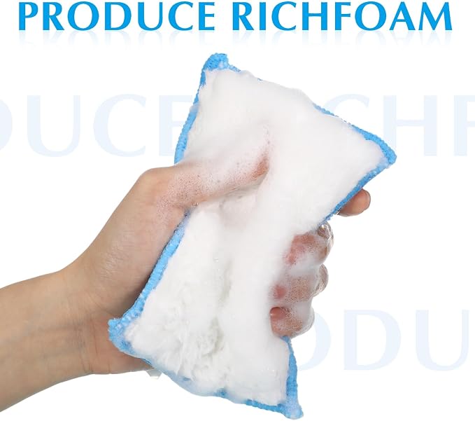 Mudder 8 Pcs Car Interior Scrubbing Sponge 5'' x 3'' Fiber Car Wax Applicator - Image 5