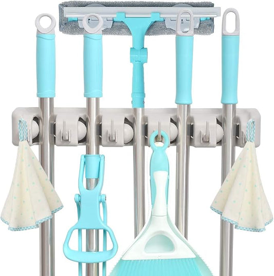 C-CHAIN Mop and Broom Holder, 5 Position by C-CHAIN