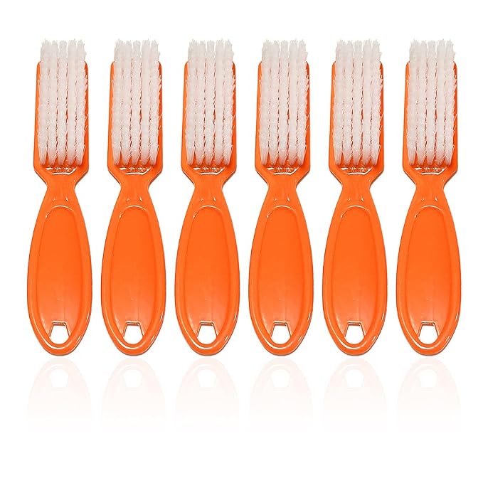 6Pcs Nail Brush for Cleaning Fingernails, Handle Grip Cleaning Brush for Nail by SQULIGT