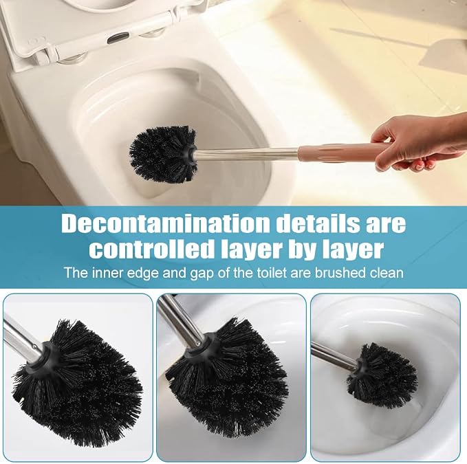 2PCS Toilet Bowl Brush Replacement Head, Toilet Brush Head Replacement - Image 6