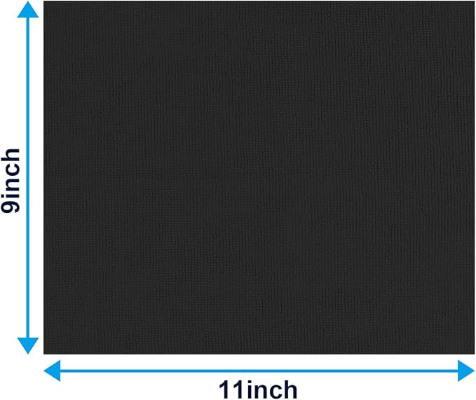 GLIMGLINT Black Microfiber Cleaning Cloth, 100 Pack Cleaning Rags, Ultra - Image 4