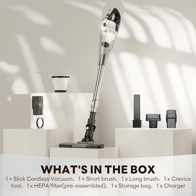 TECBOT Cordless Vacuum Cleaner, 12000 Pa Powerful Stick Vacuum - Image 6