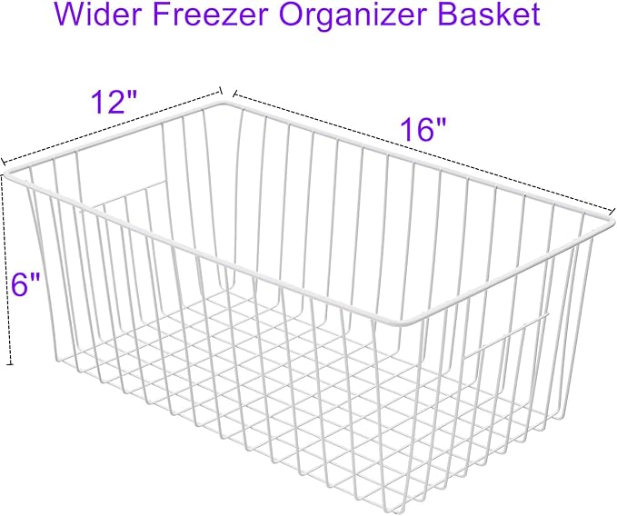 16inch Upright Freezer Organizer Baskets - Image 5