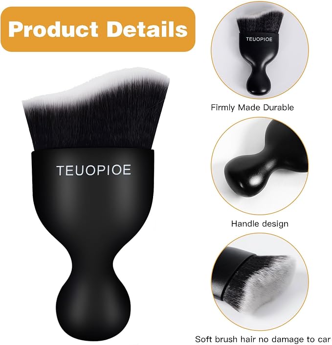 Car Interior Cleaning Brush, Car Duster Interior, Car Detailing Brush Dusting - Image 3