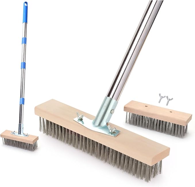 Stainless Steel Wire Scrub Brush by MAXMAN
