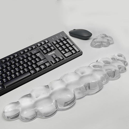 Gel Cloud Keyboard & Mouse Wrist Rest Cloud Wrist Rest Ergonomic Keyboard and by XIAONAN