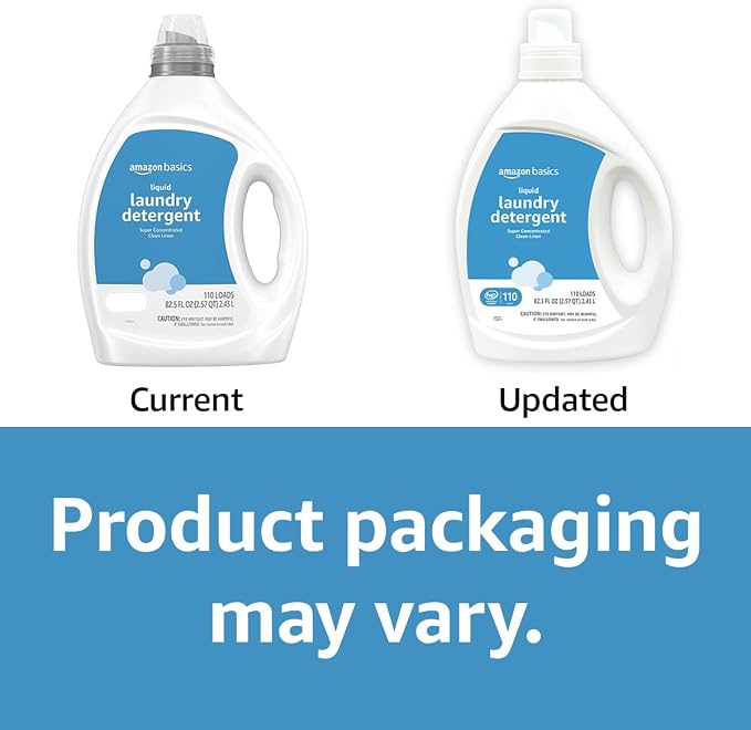 Amazon Basics Concentrated Liquid Laundry Detergent, Clean Linen, 110 loads - Image 7