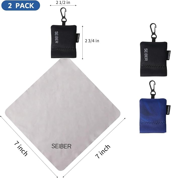 SEIBER Eyeglass Cleaning Microfiber Cloth, 7 x 7 inch Glasses Cloth - Image 3