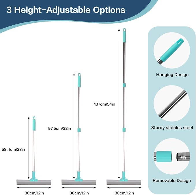 3 in 1 Carpet Rake for Pet Hair Removal, Reusable Pet Hair Remover Broom - Image 5