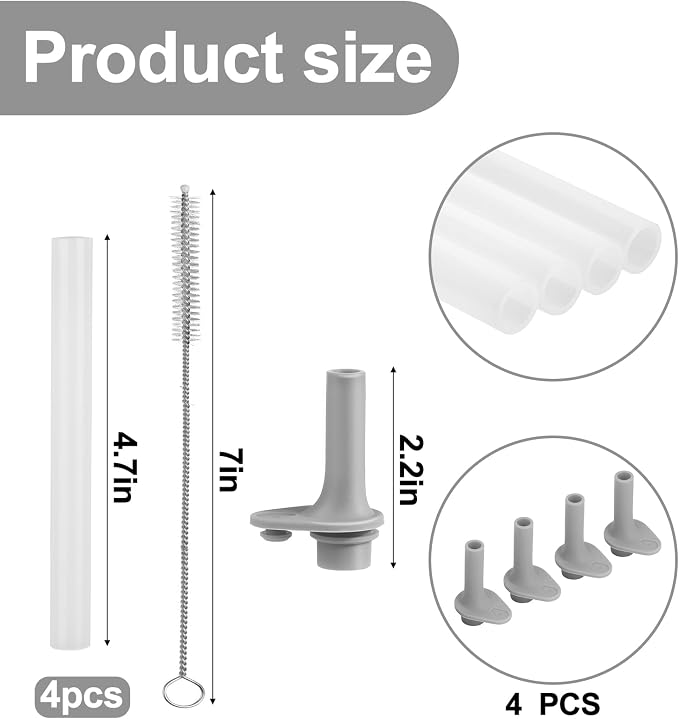 XANGNIER Replacement Straws and Bite Valve Compatible - Image 4