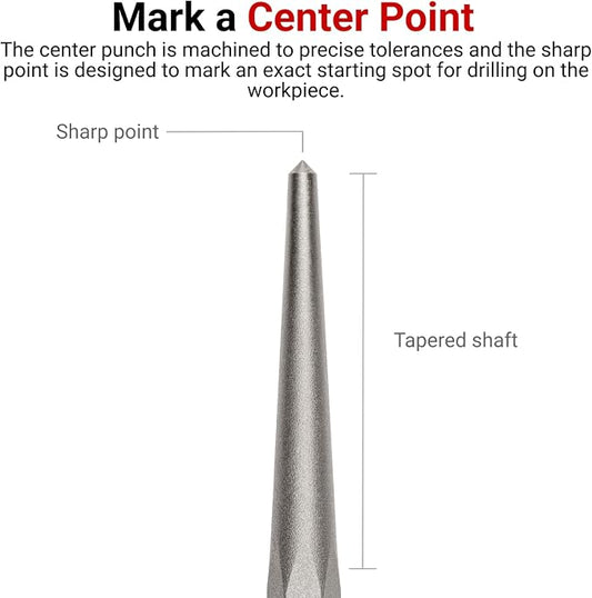 TEKTON Center Punch Set, 5-Piece | PNC95002 | Made in USA - Image 2