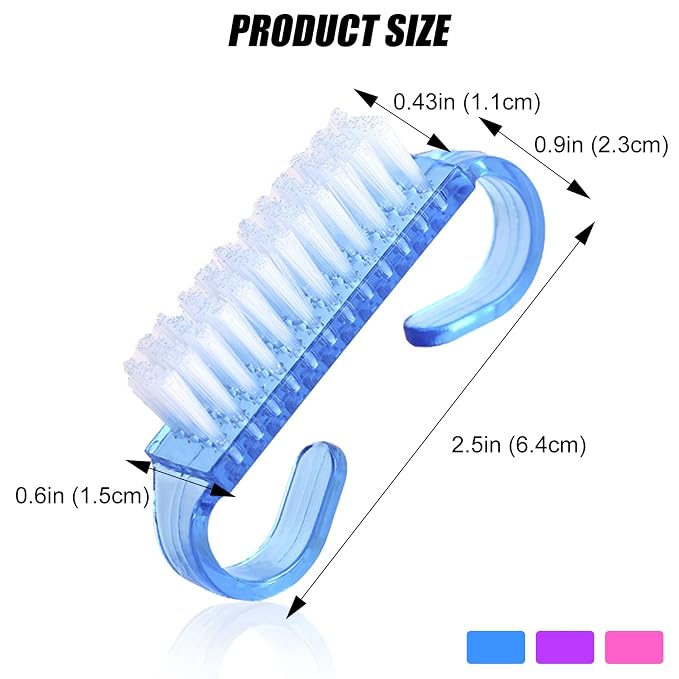 RETON 24 Pcs Handle Grip Nail Brush, Nail Brushes Fingernail Scrub Cleaning - Image 2