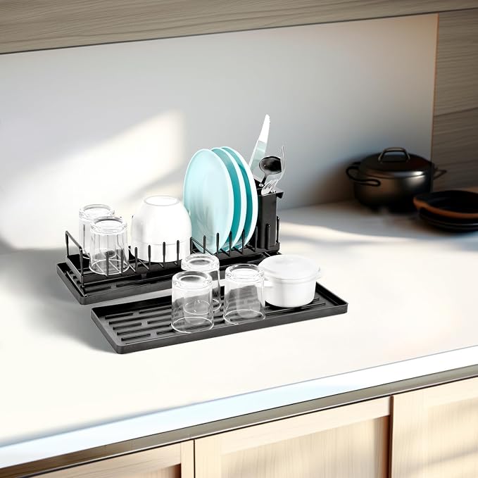 Cup Drying Rack Dish Drying Water Bottle Dryer Rack Long Kitchen Sink Counter - Image 6