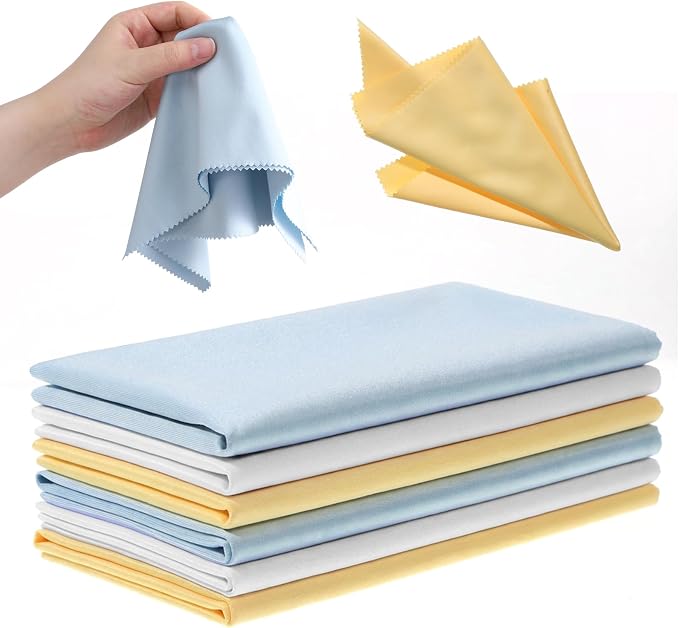 TIESOME 6 Pack Guitar Cleaning Cloth, Trumpet & Sax, Lint Free Instrument by TIESOME
