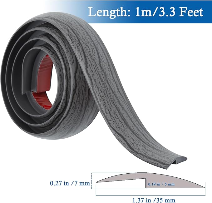 Floor Transition Strip Self Adhesive Carpet & Flooring Transitions Edging Trim - Image 2