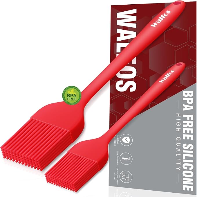Walfos Silicone Basting Pastry Brush, Heat Resistant Pastry Brush Set, Strong by Walfos