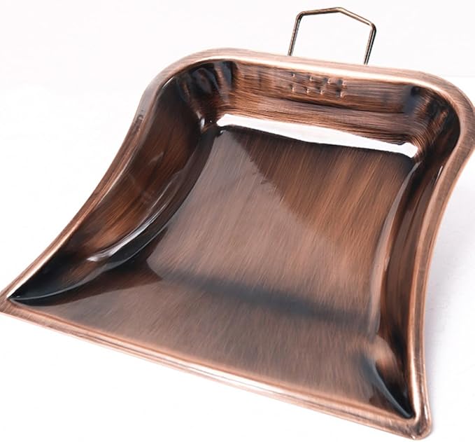 VICASKY Small Handheld Desktop Dustpan in Antique Copper Color, Stainless Steel - Image 8