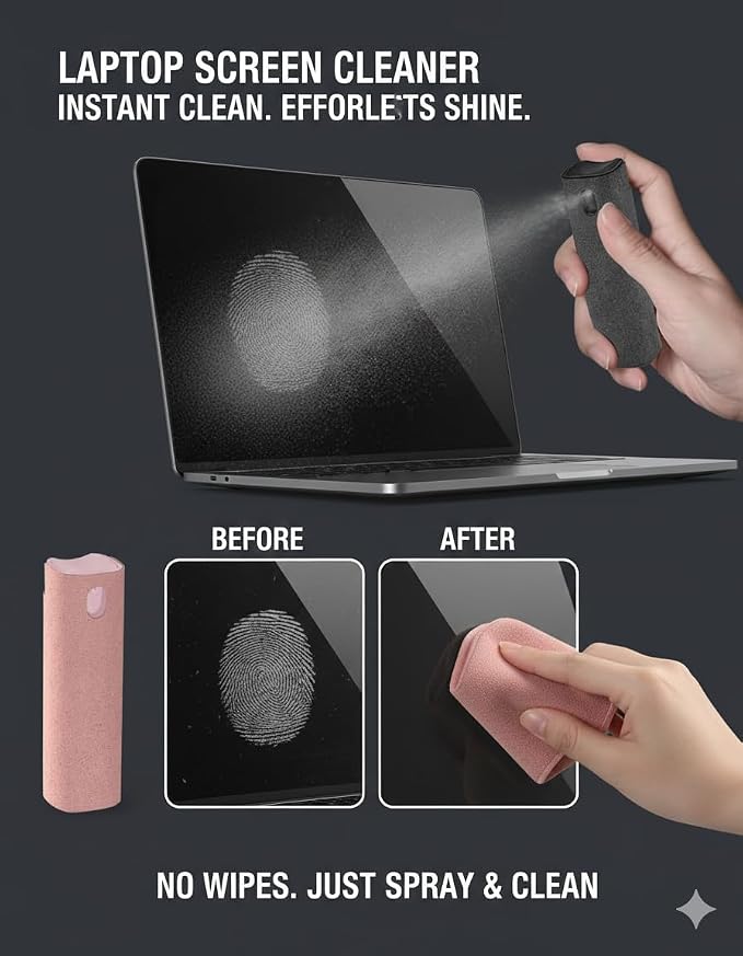 Car Screen Cleaner Touch Screen Cleaner Spray and Wipe Screen Cleaner - Image 5