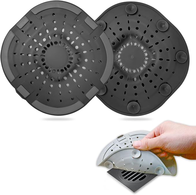 Hair Drain Catcher, Square Drain Cover by Bovinde
