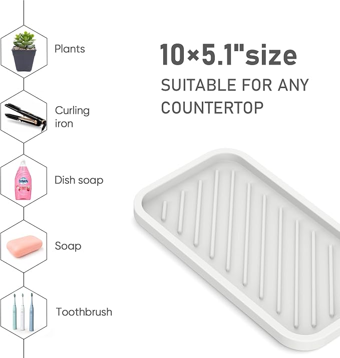 EG-SIPRO Silicone Sink Organizer Tray, WHWH Color - Image 4