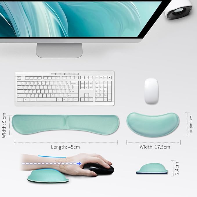 ZIBLY Wrist Rest Keyboard and Mouse Set - Image 2