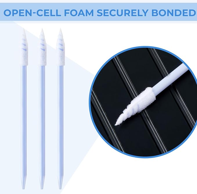 Chinco 200 Pieces Cleaning Swab Sticks Sponge Foam Tip Swabs - Image 4