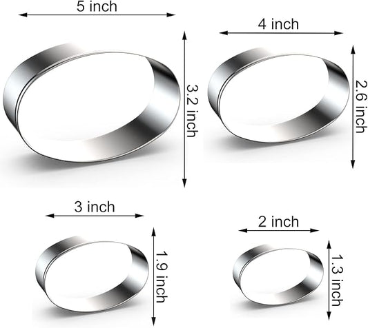 Oval Cookie Cutter Set Large - Image 2