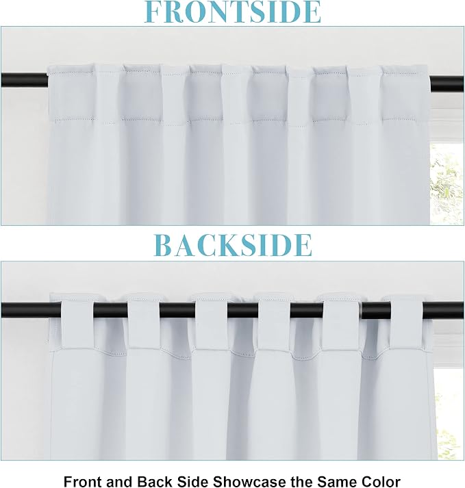 RYB HOME White Curtains for Bedroom - Image 2