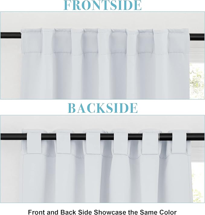 RYB HOME White Curtains for Bedroom - Image 2