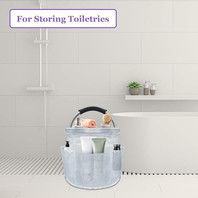 2Pack Portable Cleaning Caddy for Cleaning Supplies, 17L Household Tool Bucket - Image 4