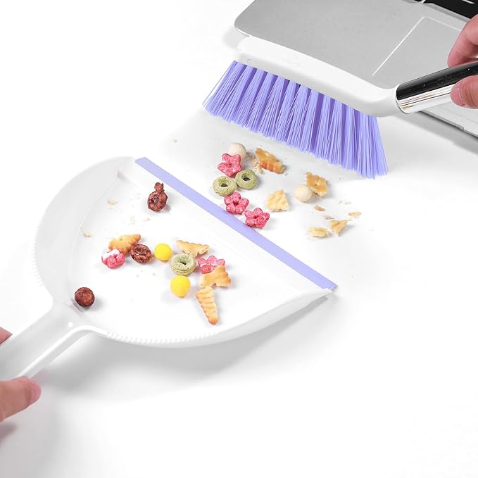 NACENA Mini Broom and Dustpan Set, Small Dust Pan and Brush Set - Image 4